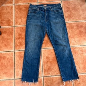 Mother rascal ankle snippet jeans size 30